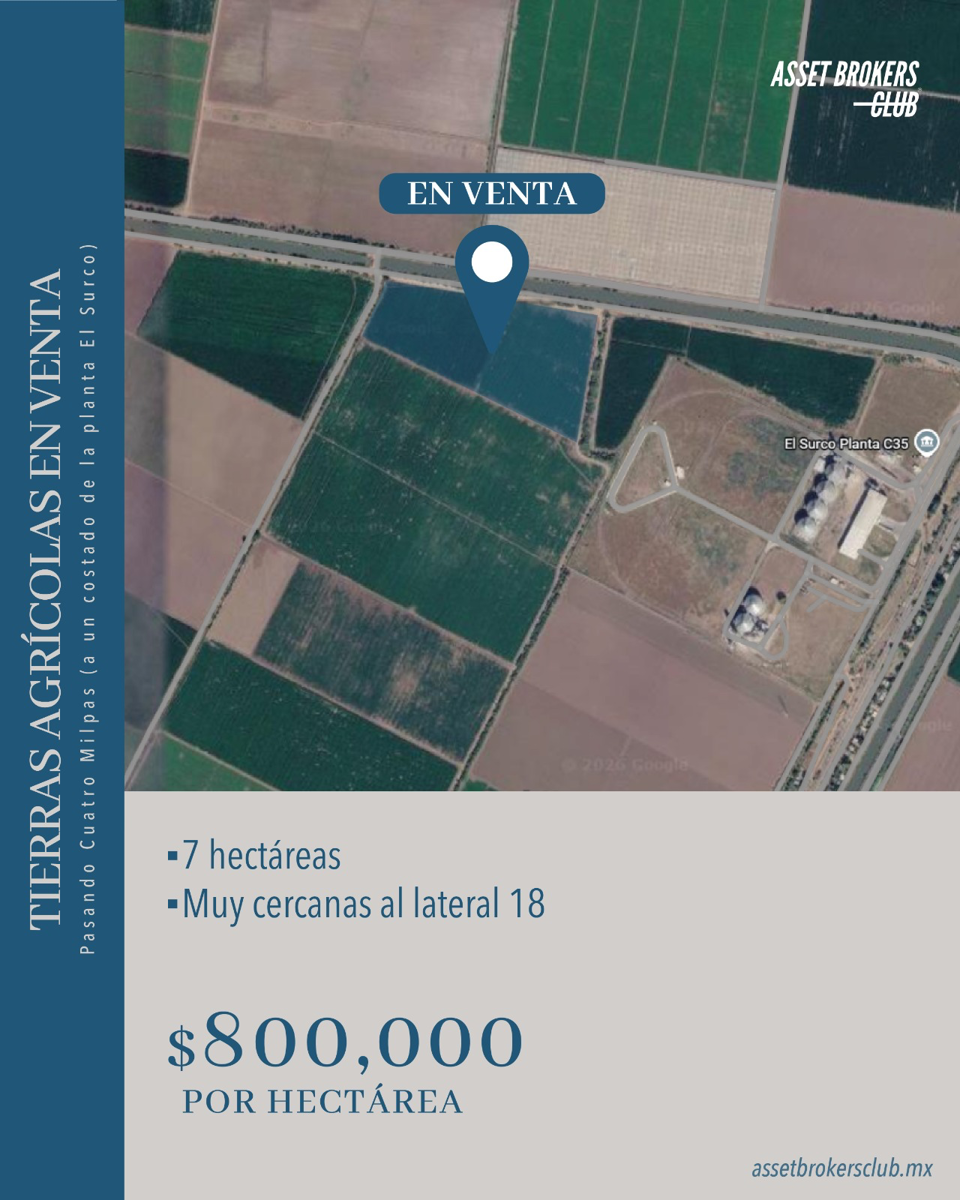 Terreno en venta en Cuatro Milpas, El Fuerte — foto 1 de 3