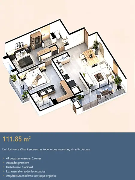 Departamento en venta en Zibatá, El Marqués — foto 3 de 10