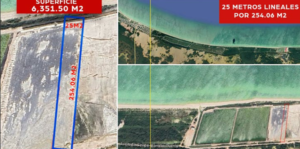 Terreno en Venta en Sisal, Yucatán, frente al mar Terreno en Venta en Sisal, Yucatán, frente al mar