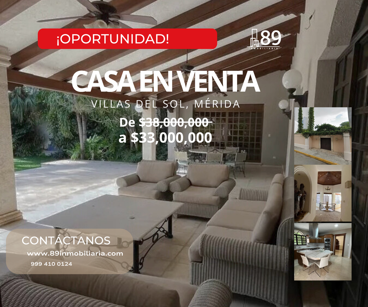Casa en Venta y Renta en Mérida, en Villas del sol Casa en Venta y Renta en Mérida, en Villas del sol