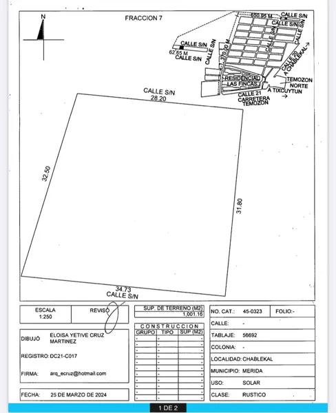 Terreno en venta en Temozon Norte, Mérida — foto 2 de 8