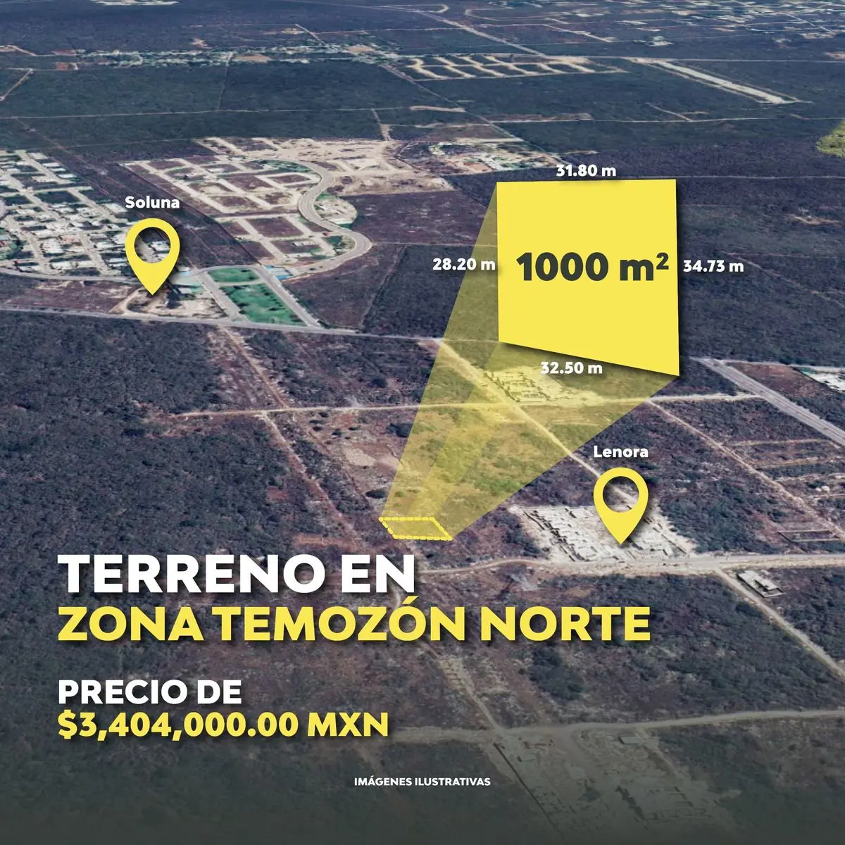 Venta de terreno en Temozón Norte Venta de terreno en Temozón Norte