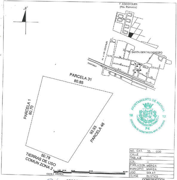 Terreno en venta en Santa Gertrudis Copo, Mérida — foto 3 de 4