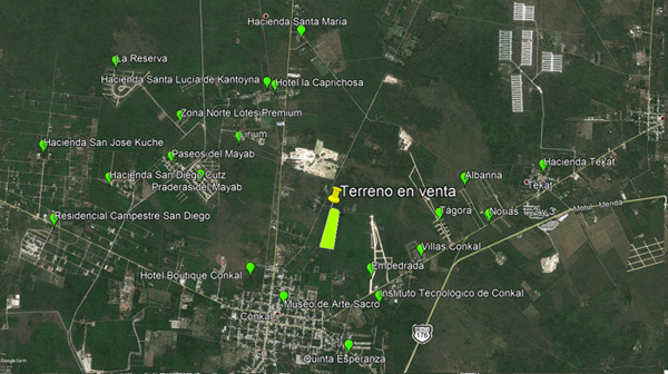 Terreno en venta en Kantoina, Conkal — foto 2 de 4