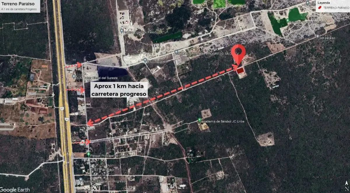 Terreno en venta en Paraíso, Progreso — foto 1 de 5