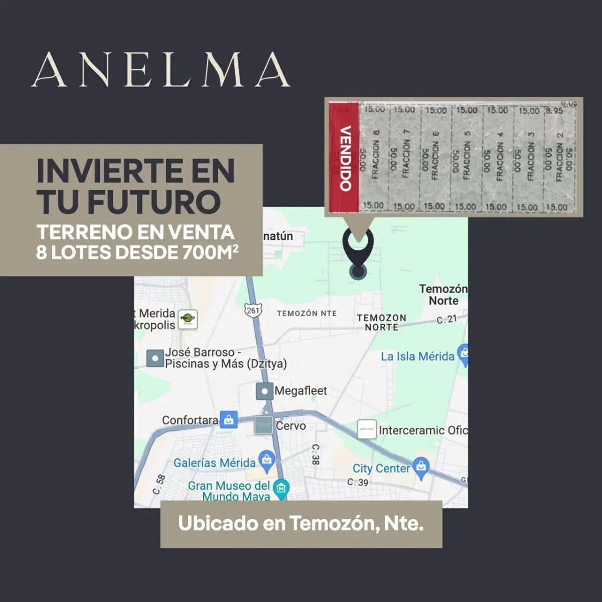 Lotes en Venta en Temozón Norte, Anelma Lotes en Venta en Temozón Norte, Anelma