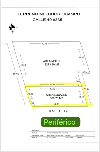 Terreno en renta en Melchor Ocampo, Mérida — foto 3 de 8
