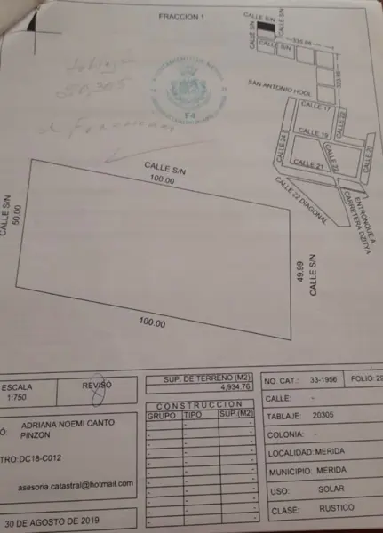 Terreno en venta en San Antonio Hool, Mérida — foto 2 de 3