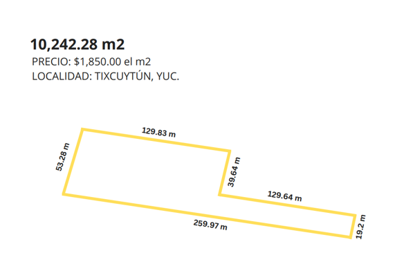 Terreno en venta en Tixcuytun, Mérida — foto 3 de 3