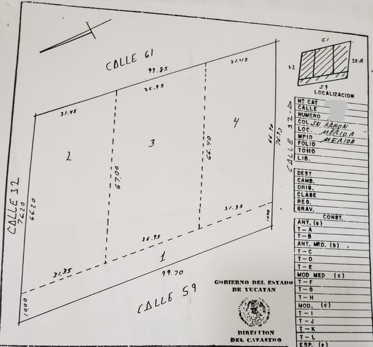 Terreno en Venta en San Ramón Norte, sobre Av: García Lavin Terreno en Venta en San Ramón Norte, sobre Av: García Lavin