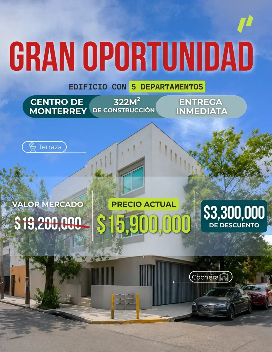 Edificio en venta en Centro, Monterrey — foto 1 de 12
