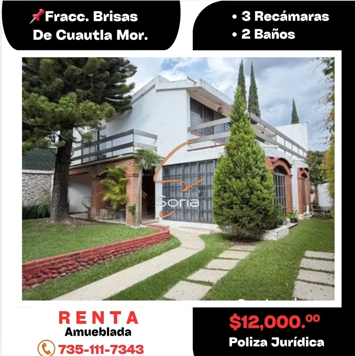 Casa en renta en Brisas de Cuautla, Cuautla — foto 1 de 33