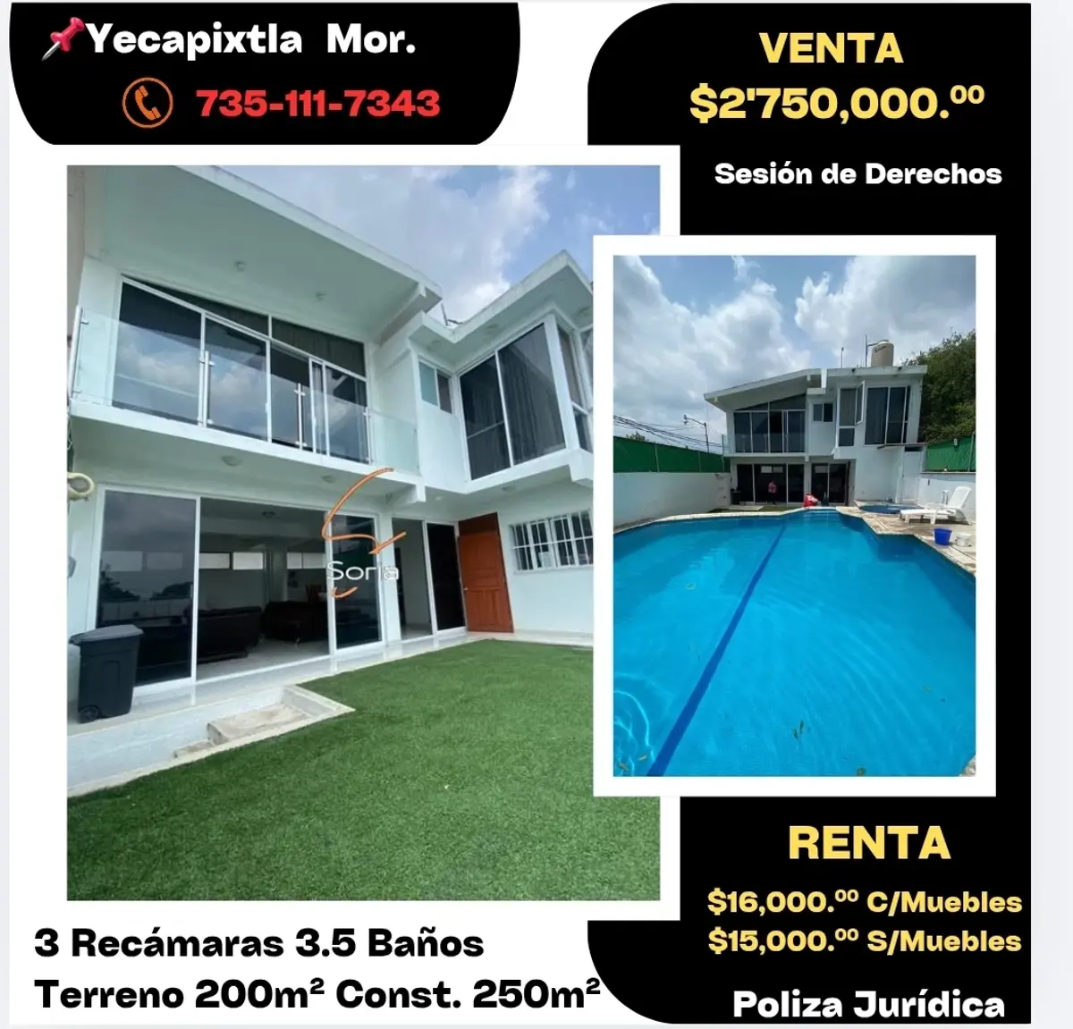 Casa en renta en Yecapixtla, Yecapixtla — foto 1 de 26