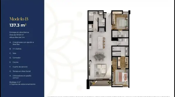 Departamento en venta en Del Valle, San Pedro Garza García — foto 2 de 12