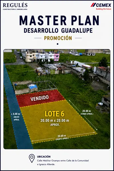 Terreno en venta en Guadalupe, San Mateo Atenco — foto 2 de 10