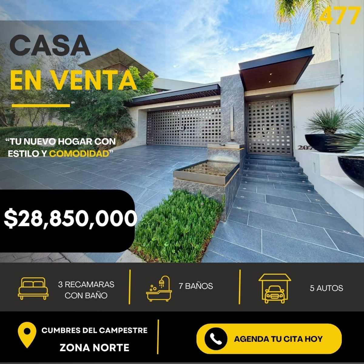 Casa en venta en Cumbres del Campestre, León — foto 1 de 28