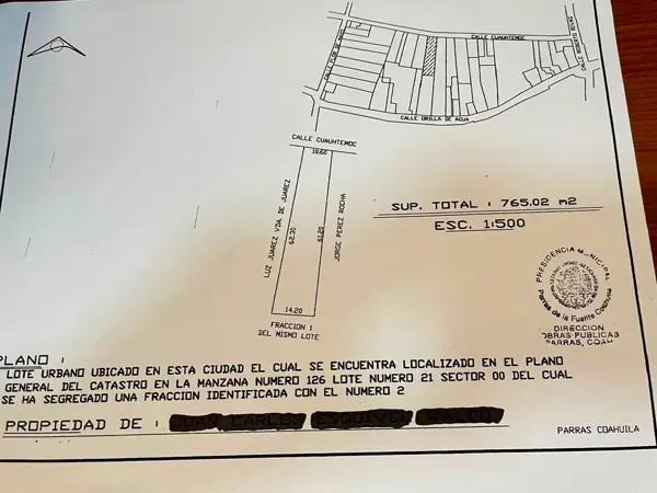 Terreno en venta en Parras de la Fuente Centro, Parras — foto 2 de 4