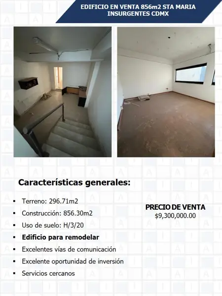 Edificio en venta en Santa Maria Insurgentes, Cuauhtémoc — foto 2 de 6