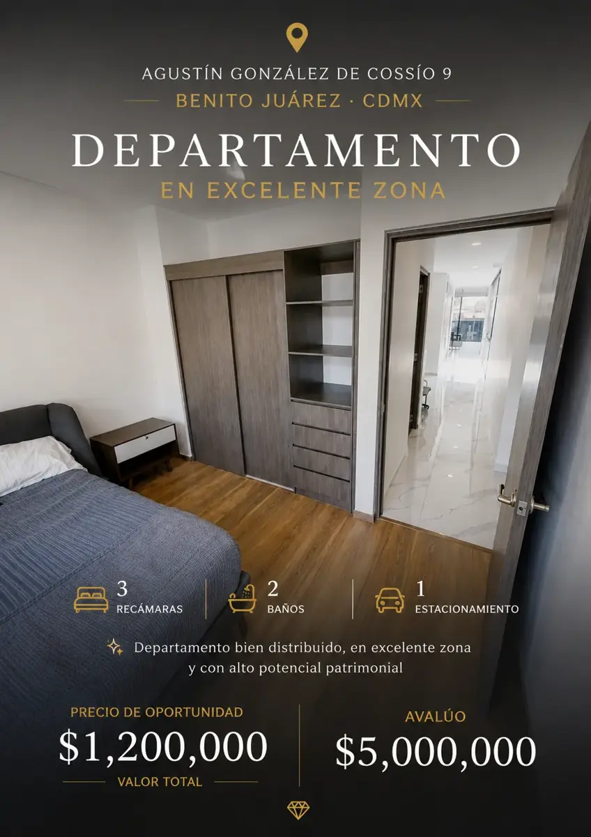Departamento en venta en Del Valle Sur, Benito Juárez — foto 1 de 6