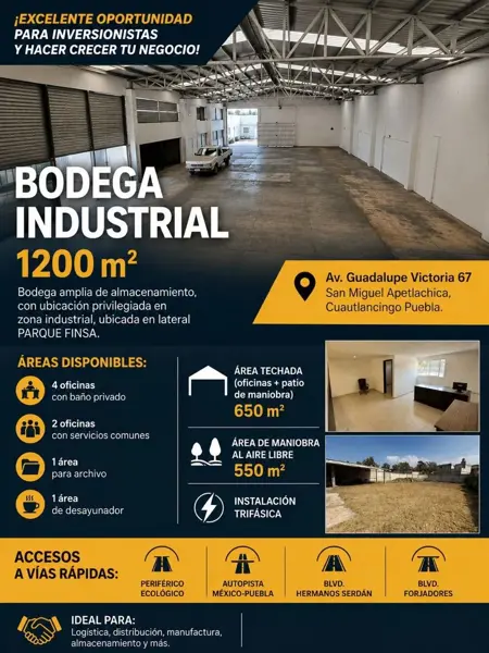 Bodega en venta en Sanctorum, Cuautlancingo, Puebla