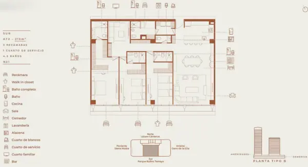 Departamento en venta en Residencial San Agustín Primer Sector, San Pedro Garza García — foto 2 de 12
