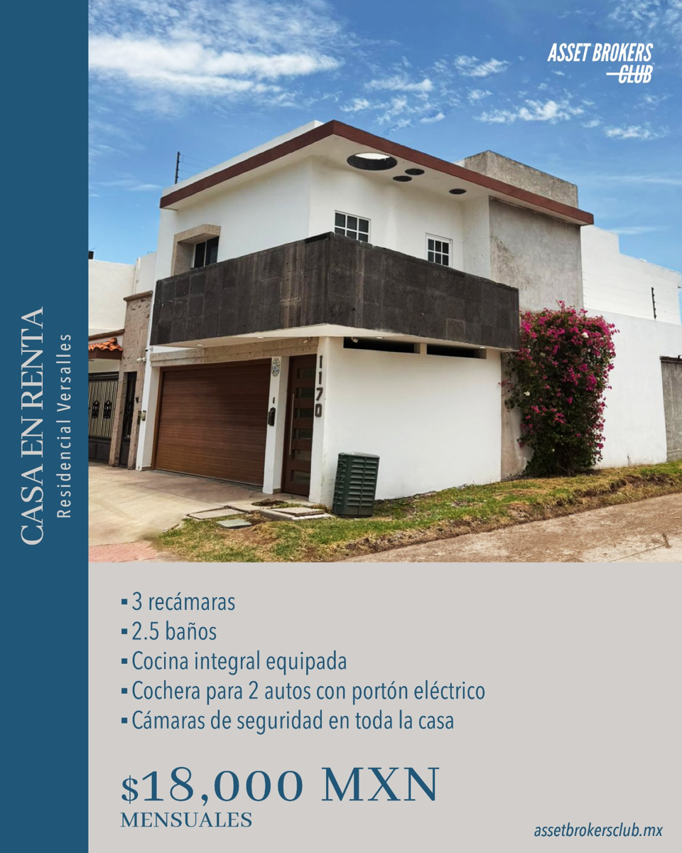 Casa en renta en Versalles Residencial, Ahome — foto 1 de 12