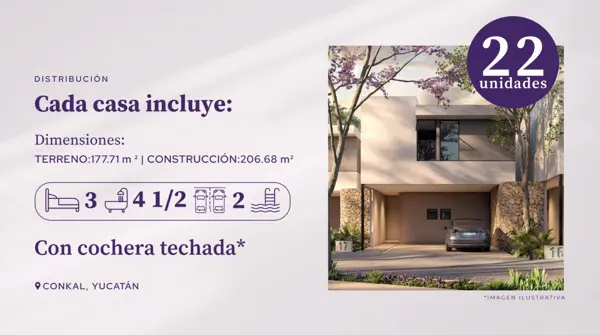 Casa en venta en Conkal, Conkal — foto 2 de 24