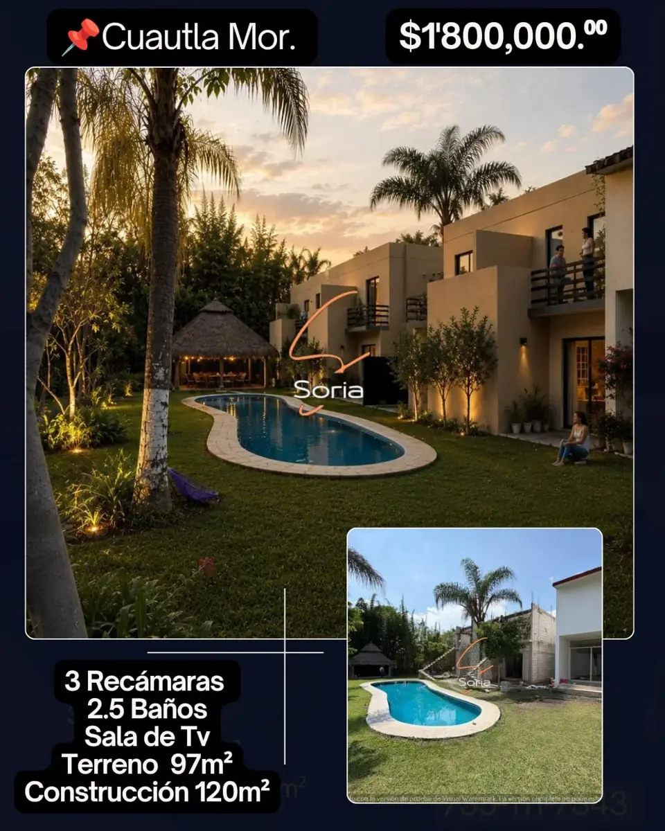 Casa en venta en Peña Flores (Palo Verde), Cuautla — foto 1 de 21