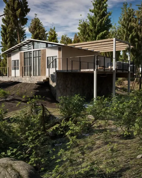 Cabaña en  venta de Diseño Industrial y Vanguardista en Sierra Escondida, rodeada de bosque
