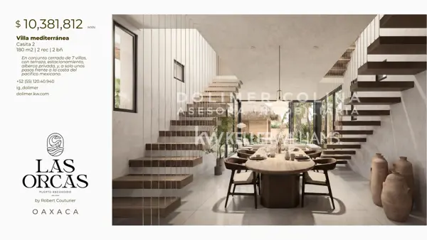 Preventa C3PH Casita Pent House Mediterránea en el Pacífico Mexicano