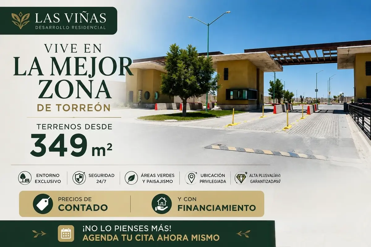 TERRENOS EN LAS VIÑAS, EN VIÑEDOS, TORREON, COAH TERRENOS EN LAS VIÑAS, EN VIÑEDOS, TORREON, COAH