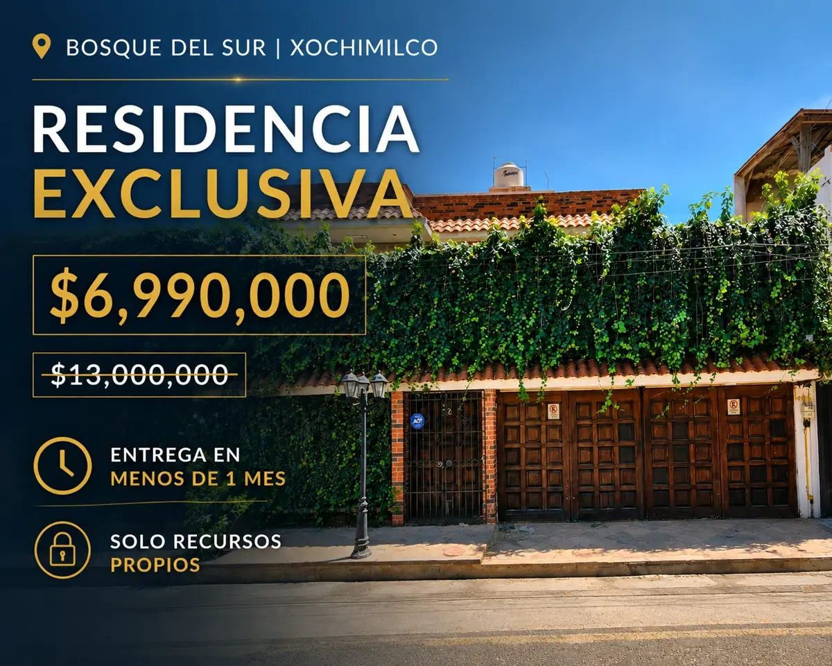 Casa en venta en Bosque Residencial del Sur, Xochimilco — foto 1 de 11
