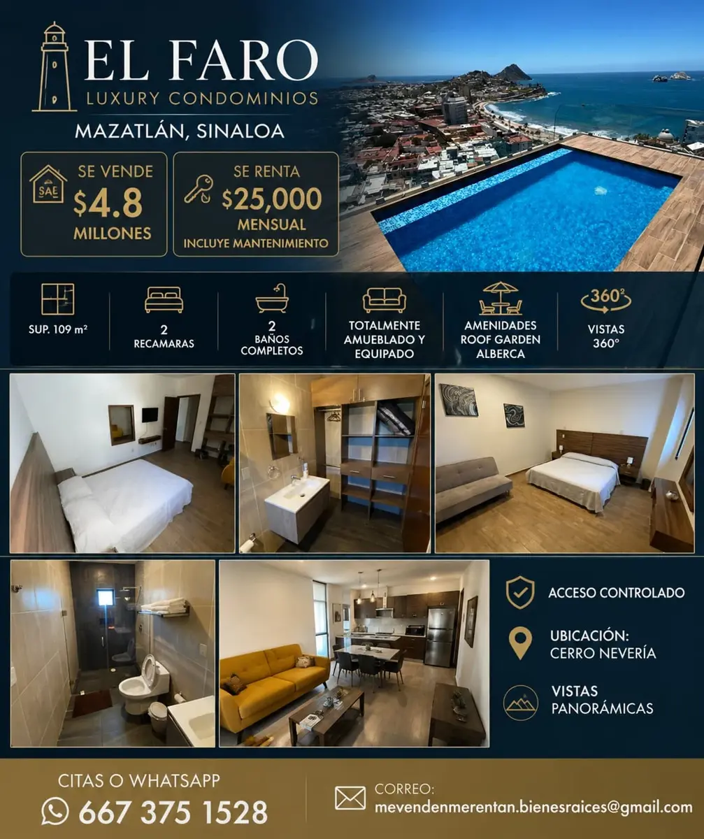 Departamento en venta en Mazatlán Centro, Mazatlán — foto 1 de 9