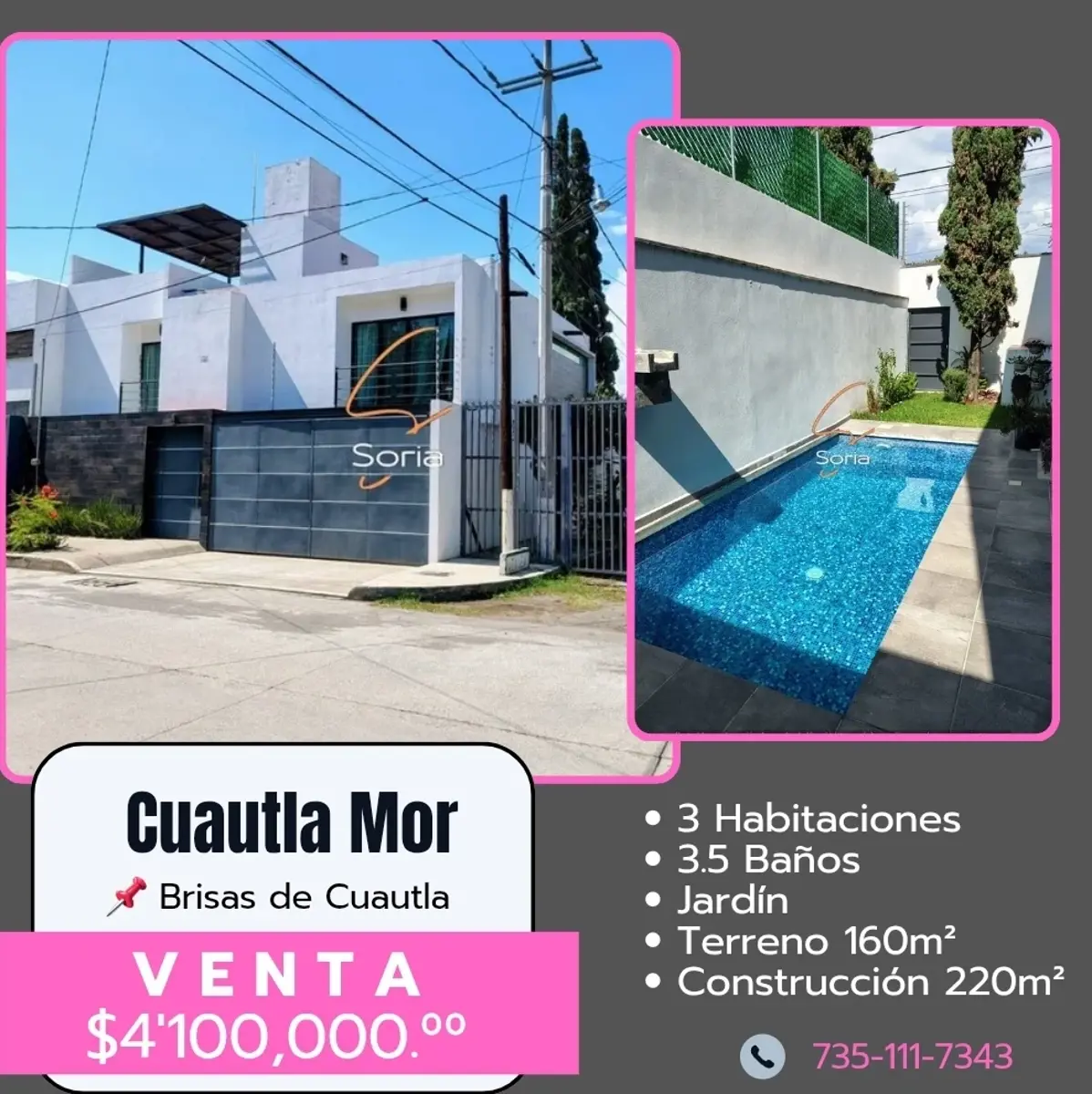 Casa en venta en Brisas de Cuautla, Cuautla — foto 1 de 20