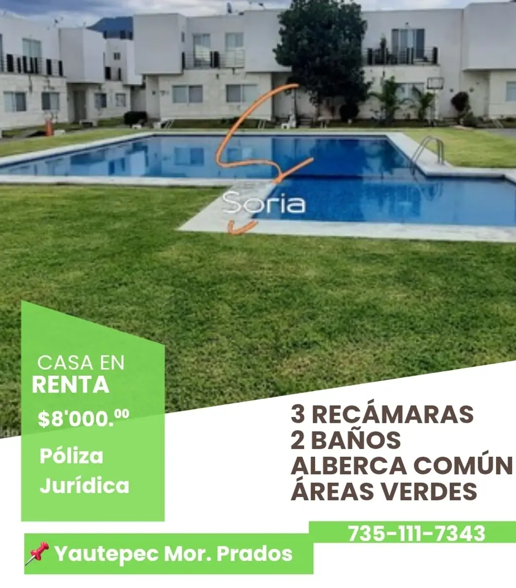 Casa en renta en Centro, Yautepec — foto 1 de 23