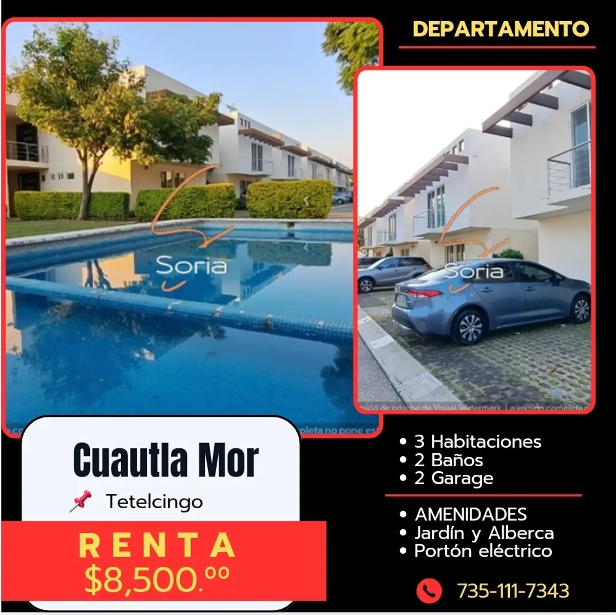 Departamento en renta en Tetelcingo, Cuautla — foto 1 de 49