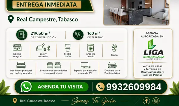 Casa en venta en Real Campestre, Nacajuca — foto 2 de 2