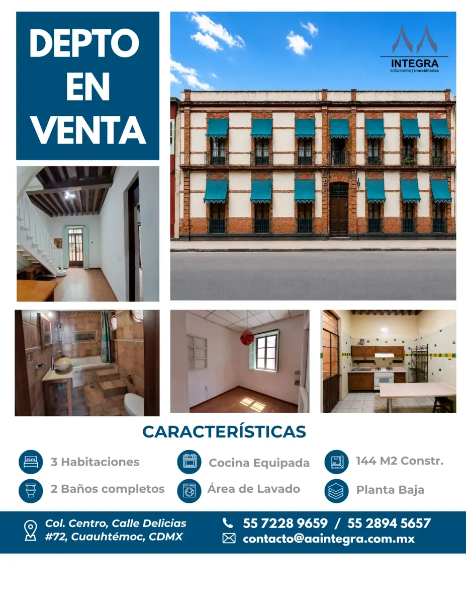 Departamento en venta en Centro (Área 7), Cuauhtémoc — foto 1 de 12