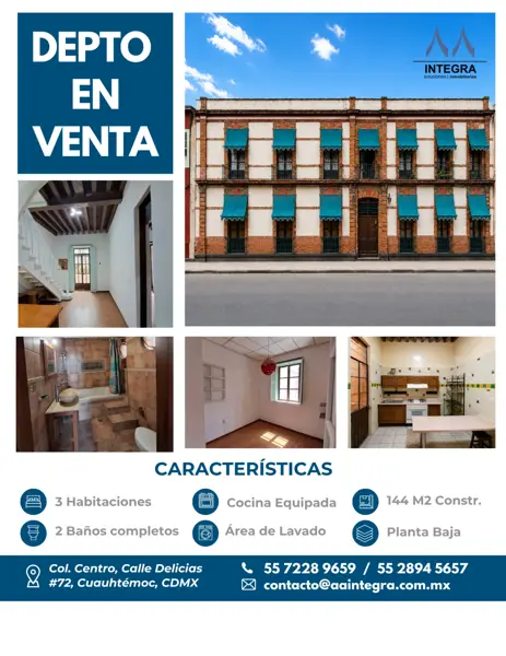 Departamento en Venta en Cento Histórico.