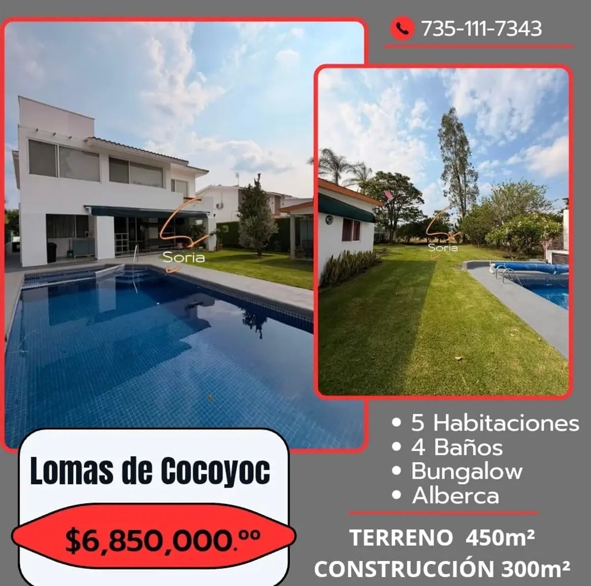 Casa en venta en Lomas de Cocoyoc, Atlatlahucan — foto 1 de 17