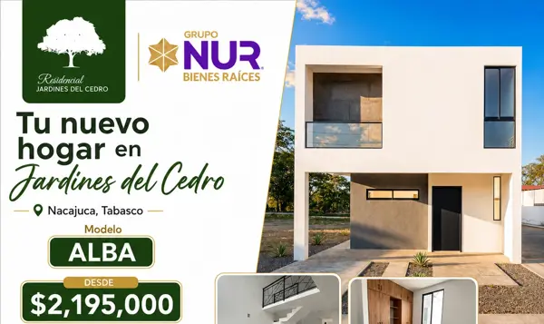 CASA EN VENTA MOD.ALBA JARDINES DEL CEDRO
