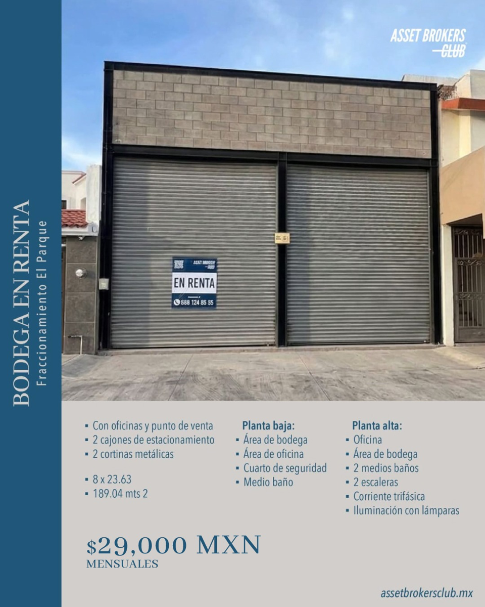 Bodega en renta en Del Parque, Ahome — foto 1 de 16