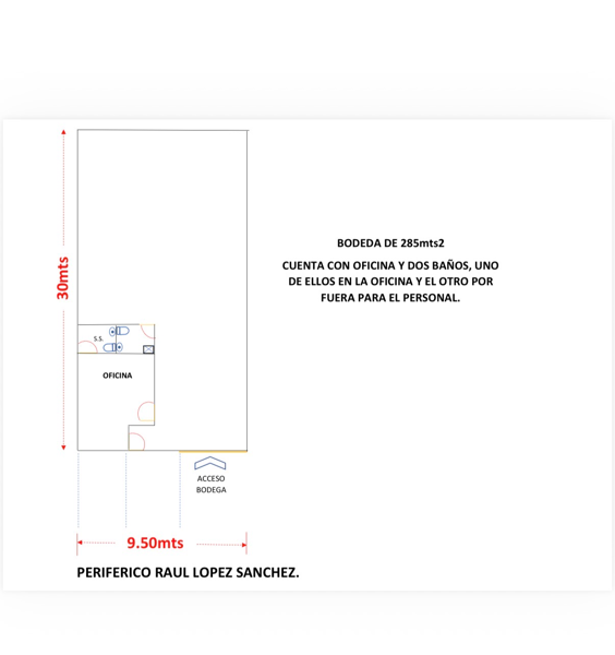 Bodega en periferico con mucho trafico precio 21000 mas iva