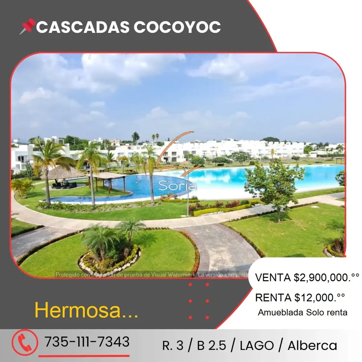 Casa en renta en Cascadas Cocoyoc, Yautepec — foto 1 de 30