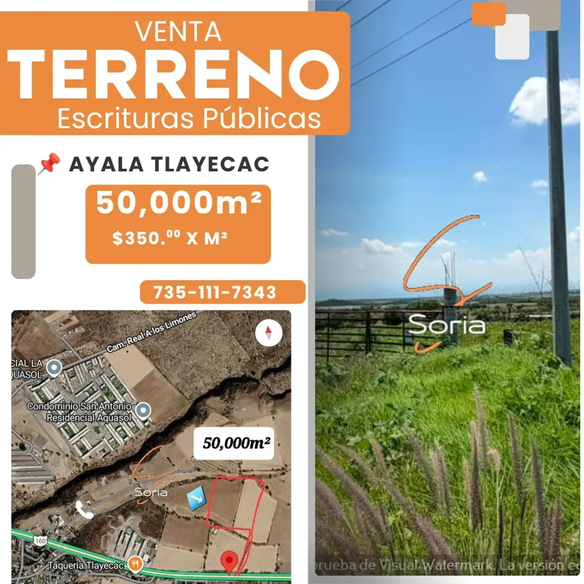 Terreno en venta en Tlayecac, Ayala — foto 1 de 9