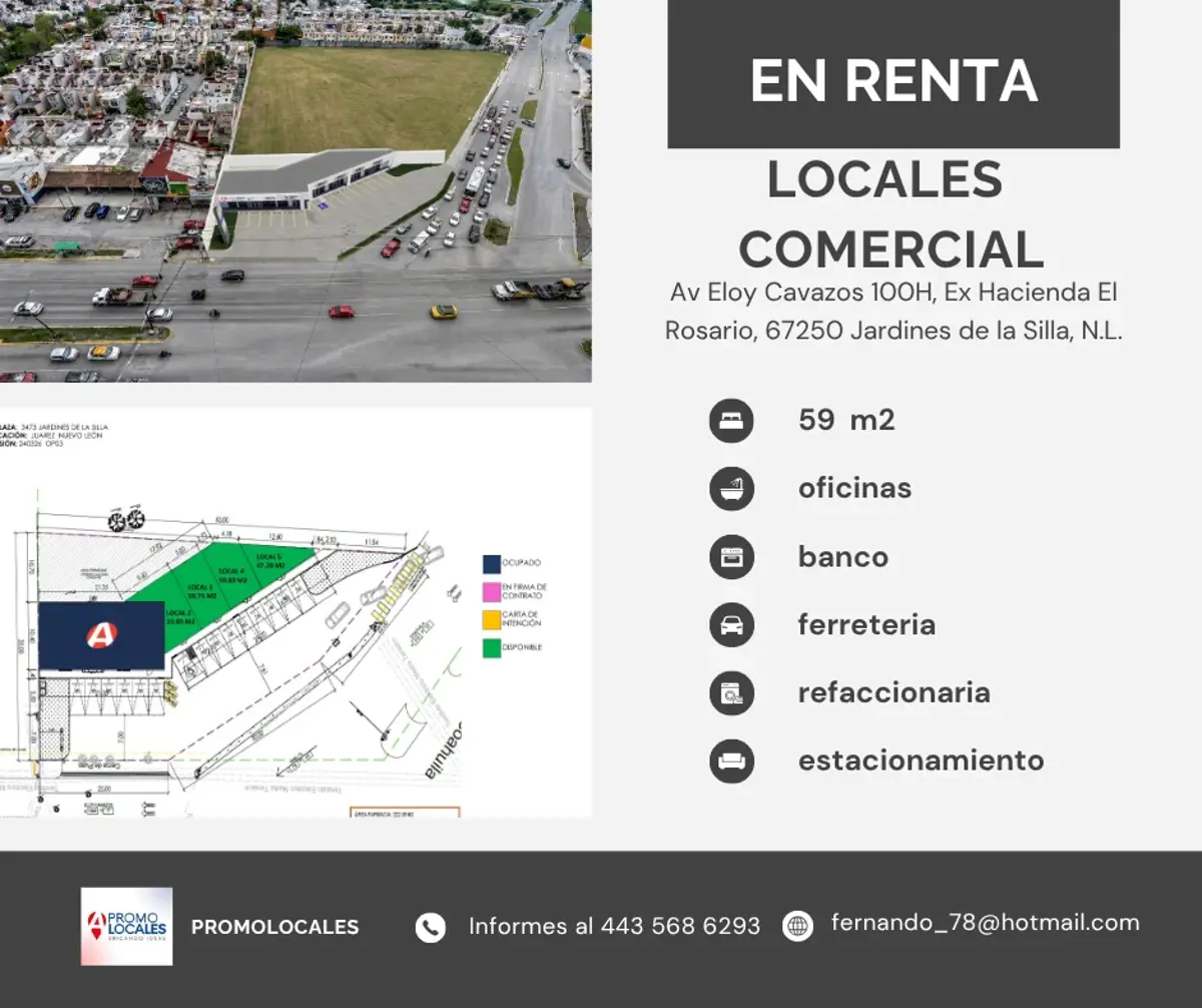 Local en renta en Jardines de la Silla (Jardines), Juárez — foto 1 de 4
