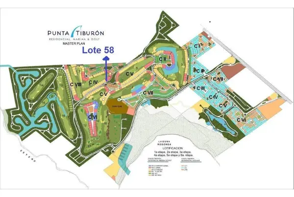 Terreno en venta en Punta Tiburón, Residencial, Marina y Golf, Alvarado — foto 3 de 3