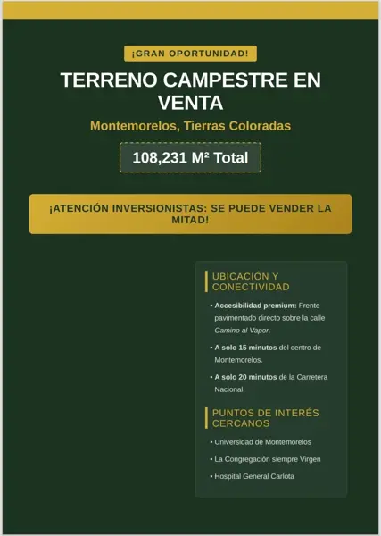 Terreno en venta en Tierras Coloradas, Montemorelos — foto 2 de 4