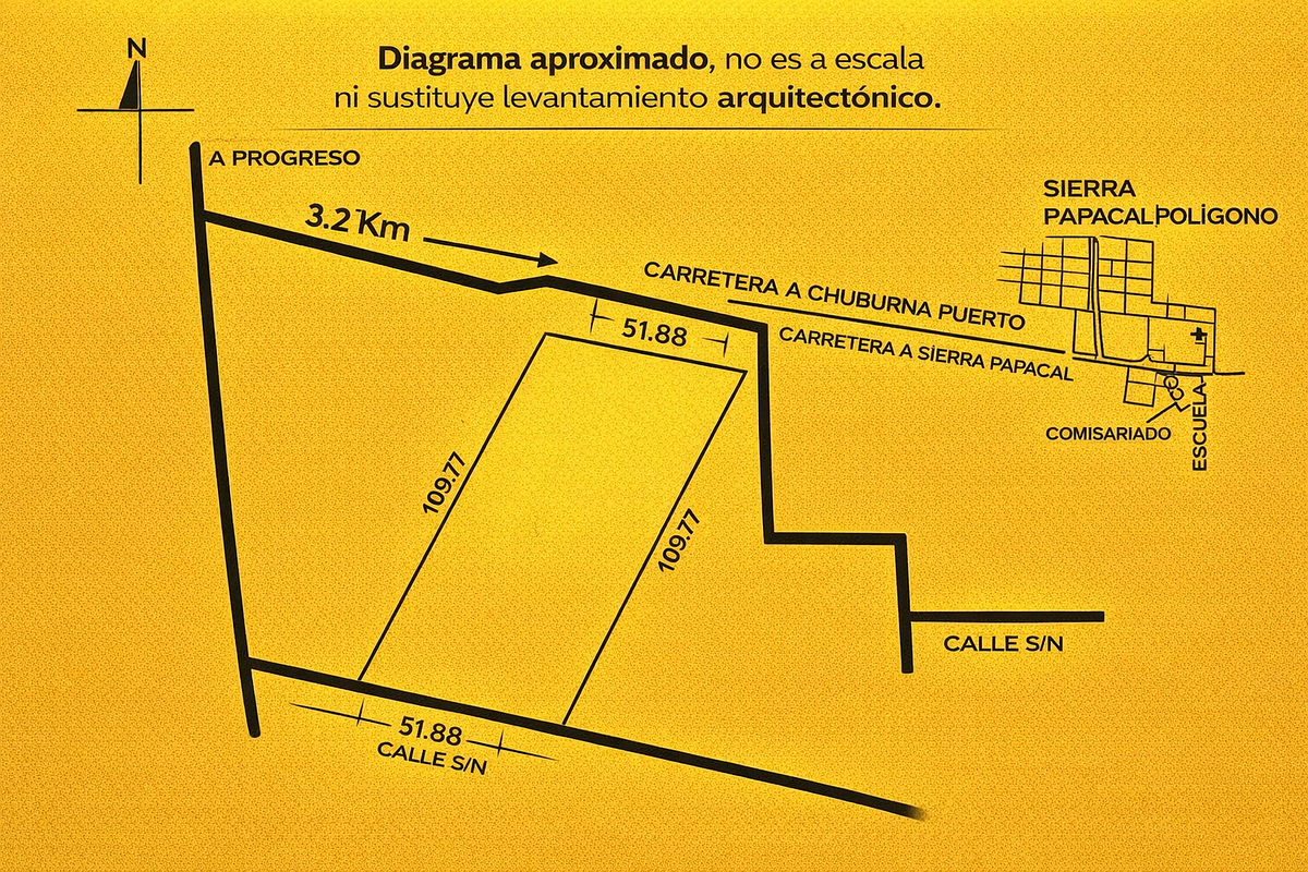 Terreno en venta en Sierra Papacal, Mérida — foto 1 de 6