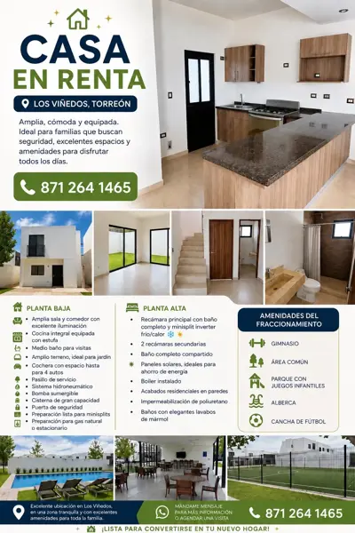 Casa en Renta, Los Viñedos, Torreón